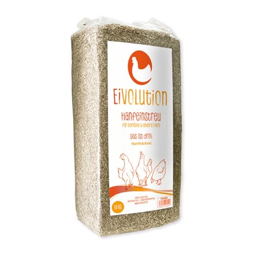 Eivolution Hanfeinstreu für Geflügel & andere Tiere 14 KG