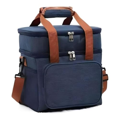 Bolsa Térmica Marmita Grande com Alça Ajustável e Dois Compartimentos para Praia Cerveja Fitness Aca