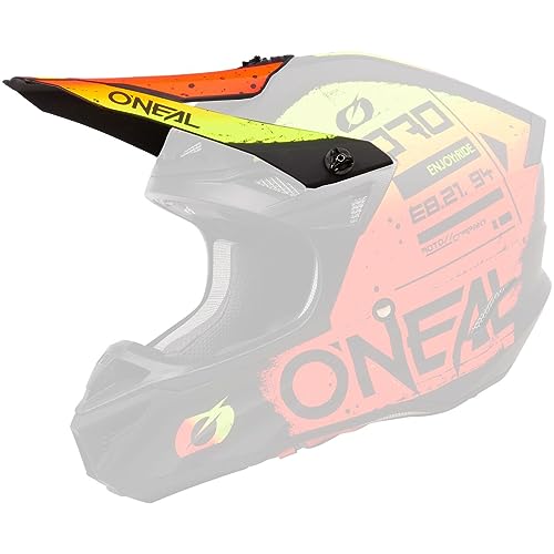 O'NEAL 5SRS Visier SCARZ Polyacrylhelm schwarz/rot/gelb