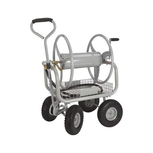 Strongway Garden Hose Reel Cart - Holds 5/8in. x 400ft.L Hose