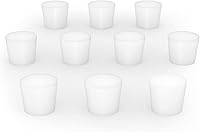 Vista 8 de stonylab Tapón de goma de silicona, tapones de silicona cónicos blancos para sello de laboratorio (paquete de 10, 1#)