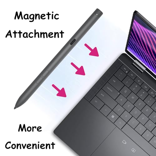 Premier Rechargeable Active Pen for Dell Active Pen PN7522W Stylus Pen Compatible with Dell 2 in 1 Laptop for Latitude 3340 5310 7210 Pen,for Inspiron 7420 7425,XPS Pen