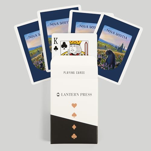Lantern Press Nova Scotia, Litografía, 52 Cartas Poker miniatura 6