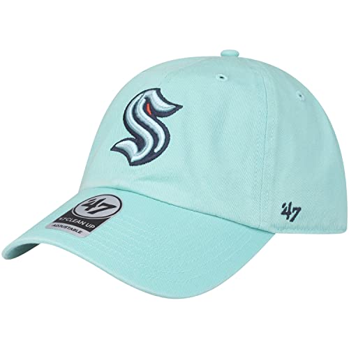 47 Seattle Kraken Light Blue Clean Up Adjustable Hat