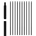 50 Pack Iron Balusters for Staircase, 1/2