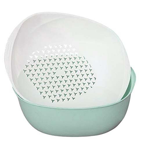 Colador pequeño de cocina doble capa para frutas y verduras