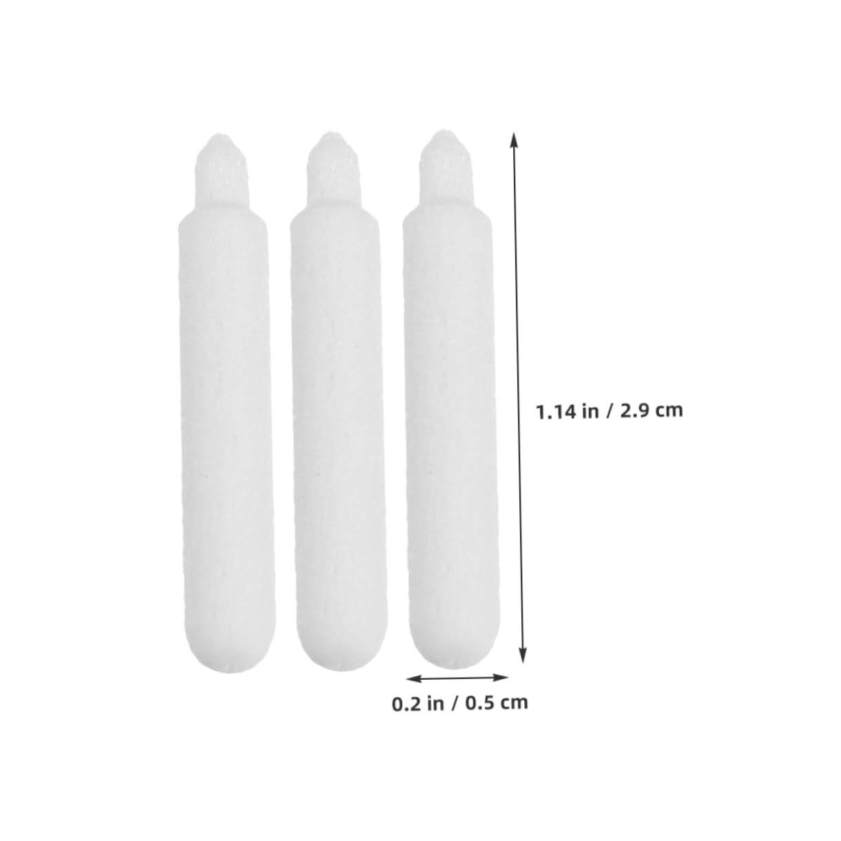 OSALADI 50 Nylon Tip Replacement Nibs for Acrylic Paint Markers Easy to Swap for Artistic Office Use