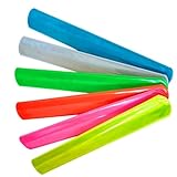 Kazeori ランニングライト 反射バンド ランニング用反射材 高輝度 ランニング ジョギング ウォーキング サイクリング用 六点セット 3cm×22cm丸型ヘッド マルチカラー