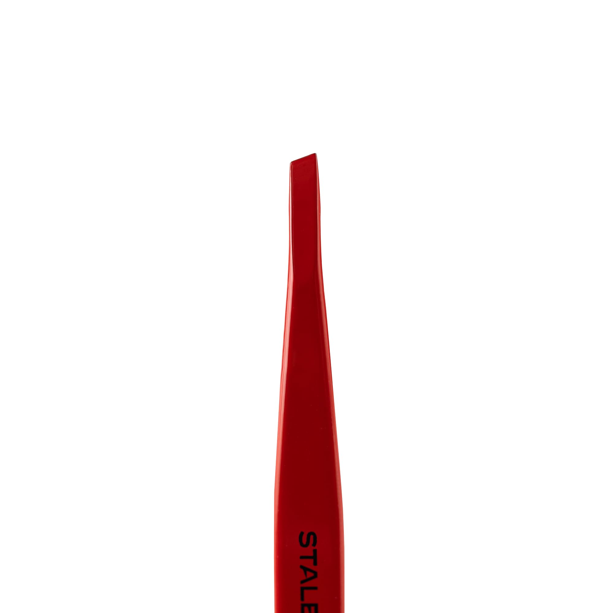 STALEKS PRO Pinza para cejas finas o escasas, acero inoxidable, Expert 11/4