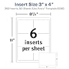 Avery Customizable Name Badge Inserts for Name Tag Holders, 3 x 4, White, Laser/Inkjet Printable, 300 Total (5392)