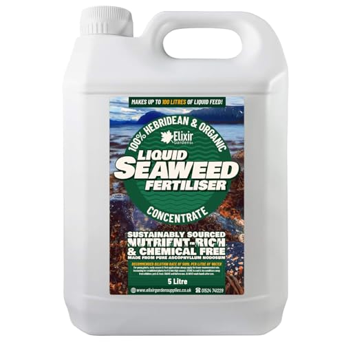 Elixir Gardens | Organic Hebridean Liquid Seaweed Fertiliser | 500ml - 20L Options Available | 5 Litre Bottle