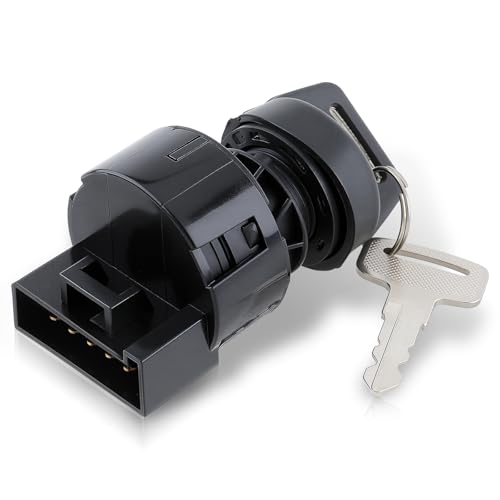 AUTOKAY 4011002 Ignition Key Switch Fits for Polaris Sportsman 400 500 600 700 800 Ranger 400 425 500 570 700 800 900 1000 RZR 570 800 900 XP 1000 Re#4012165 4012164 Off/Run/Start 6 Pin 3 Position