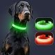 KOSKILL Leuchthalsband Hund Wiederaufladbare USB LED Hundehalsband Wasserdichtes Leuchtendes Hunde Halsband Einstellbare Super Helle für Mittlere Große Hunde (Grün, L)