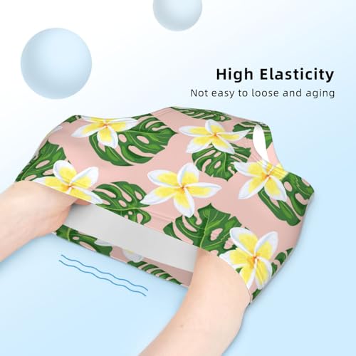 Tropical Exotic Leaf Plumeria Flower Girls' Underwear Soft Cotton Little Girls Panties Comfort Briefs4