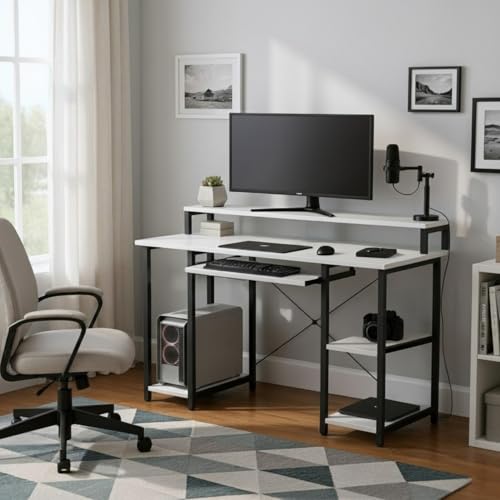 TEKAVO Store TEKAVO Trio Computer Table for Home Pc - Image 5