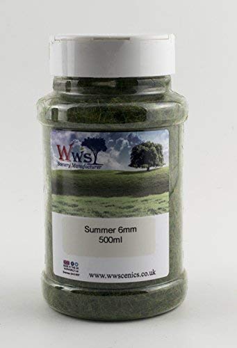 WWS War World ScenicsWWScenics | 6mm Summer Static Grass | 500ml Can | WSG6-017 | Realistic Model Scenery Material