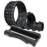 Chirp Wheel Base XR 3P 10” Acupressure & Stability: Achieve Deep Massages with Knot-Kneading Thumb, Neck & Headache Tension Relief - Black