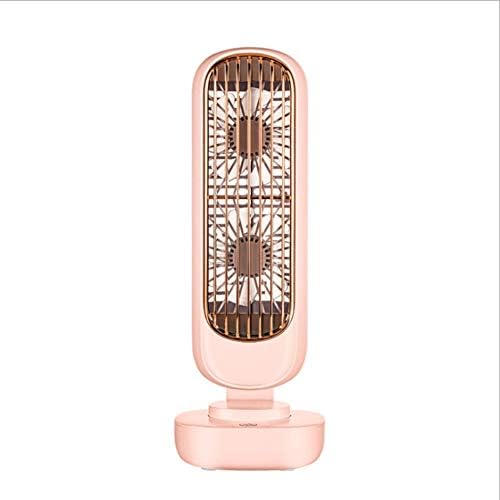 HOMU Mini Table Tower Fan Personal Retro Tower Fan Quiet Operation Portable Vertical Cooling Fan 3 Speed Desktop Fan USB Air Circulator Fan Small Fan Home Office WhiteGreenPink