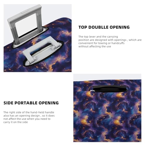 Luggage Cover Protector - Purple Sky Dragon Print Suitcase Covers for Luggage Fit 29-32 Inch Suitcase4