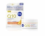 NIVEA Q10 Anti-Falten Tagespflege, Anti-Falten-Tagescreme mit Q10, Vitamin C & Glycostop, Gesichtspflege mit LSF 15 für müde Haut, ENERGY Vitamin C (50 ml)