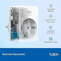 TP-Link Tapo P100 WLAN Smart Steckdose, Smart Home WiFi Steckdose, Alexa Zubehör, funktioniert mit Alexa, Google Home, App gesteuert, Sprachsteuerung, Fernzugriff, Kein Hub notwendig, Mini, Weiß – Ansicht 6