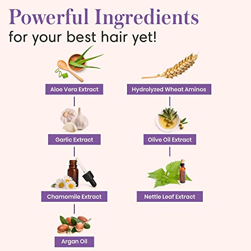 Nora Ross Garlic Shampoo & Conditioner For Normal To Dry Hair With Pleasant Chamomile Scent, Hair Thickening & Volumizing Shampoo, Clarifying Shampoo For Build Up With Keratin, Aloe Vera, Argan Oil & Wheat Amino Acids, 16 Oz #TOP2