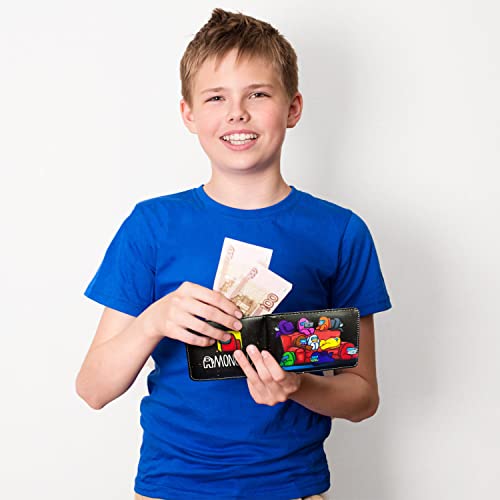 Rytm Leather Wallet For Boys Wallets For Girls Kids Wallet Credit Id Card Slim Thin Bi-Fold Small Coin Purses For Teens (C) #TOP6