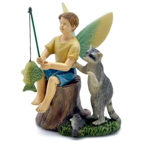 Marshall Home & Garden Fishing Boy Figurine Cover