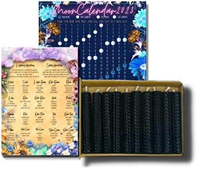 10 Beeswax Candles | Hand-Rolled | Chime | Spells | Taper (Yule)
