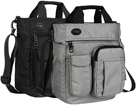 AlwaySky Nylon Crossbody Messenger Bag, Multifunctional Shoulder Bag, Laptop Bag for Men and Women Sport Travel Business