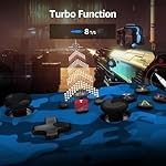 IWGAME Wireless Controller for X-BOX, Gaming Controller Support Turbo/3.5MM Audio Jack/Dual Vibration, Controller Compatible with X-BOX One/ One S/X, X-BOX Series S/X, PC, IOS, Android Platforms,with 2.4g Adapter(Blue Camo) - Image 5