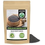Alpi Nature Semillas de Amapola 1kg, Semillas de Amapola Azul Enteras para Cocinar y Hornear