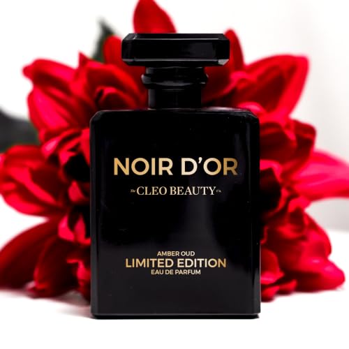 Image of TheCLEOBEAUTYCo. Noir D'Or Amber Oud Limited Edition Eau De Parfum for Men & Women, Long Lasting Luxury Perfume, Oriental Woody Fragrance with Citrus, Floral & Oud Notes, Premium Gift Perfume, 50 ml