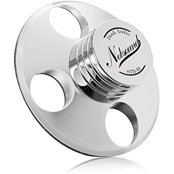 Nobsound STB-01 Obciążnik do płyt gramofonowych LP winylowych metalowy stabilizator płyty obciążnik gramofonowy dla gramofonów srebrny