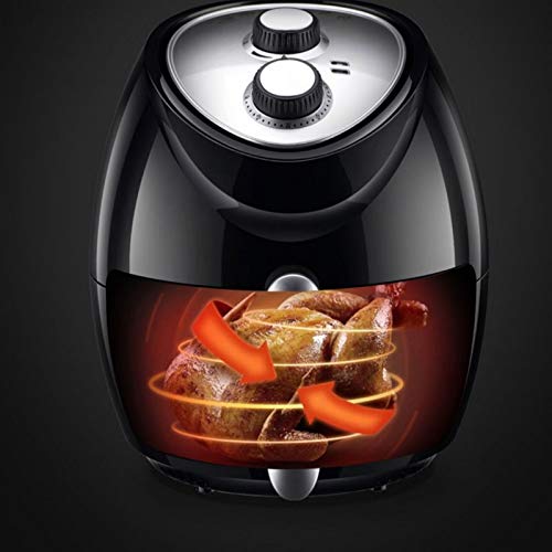 ELEdvb Kompakter Heißluftfritteusen-Ofenherd mit Temperaturregelung, antihaftbeschichtetem Frittierkorb, Rezeptführer mit automatischer Abschaltfunktion, Schwarz für Jede Familie 6 ELEdvb Kompakter Heißluftfritteusen-Ofenherd mit Temperaturregelung, antihaftbeschichtetem Frittierkorb, Rezeptführer mit automatischer Abschaltfunktion, Schwarz für Jede Familie