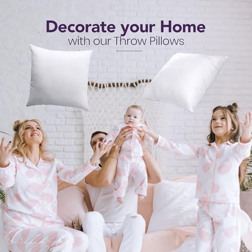 Utopia Bedding UB1140 Throw Pillows Insert (Pack Of 2, White) - 16 X 16 Inches Bed And Couch Pillows thumb #5