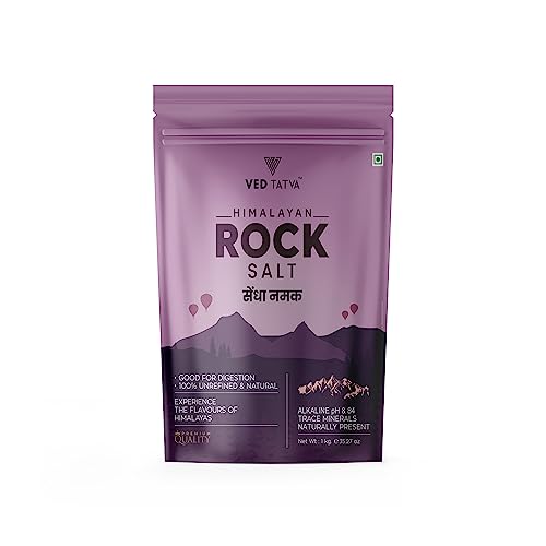 Image of VED TATVA Organic Himalayan Pink Rock Salt Sendha Namak 1kg - pack of 1
