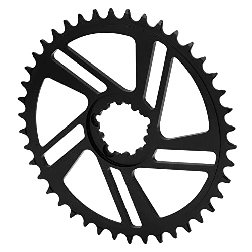 Alomejor Disco de dente de montagem direta 42T para bicicleta, disco de dente positivo e negativo, c
