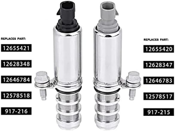 Miniatura 3 de Kit de válvula de control de válvula solenoide con sensor de posición del árbol de levas de admisión y escape para Chevrolet Equinox Malibu Cobalt