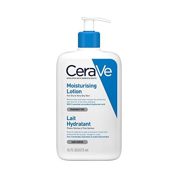 CeraVe Moisturising Lotion for Dry to Very Dry Skin 473 ml with Hyaluronic Acid and 3 Essential Ceramides