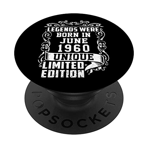 Cumpleaños Junio 1960 Edición Limitada Regalo Legend June PopSockets PopGrip Intercambiable