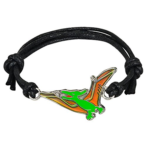 Pterodactylus Dinosaur Charm Color Change Mood Bracelet For Boys Girls Dino Jewelry