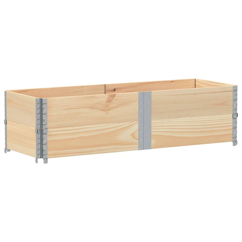 Paretali per Pallet 2 pz 150x50 cm in Legno di Pino,Commercio e Industria,Movimentazione di Materiali,Pianali di carico e Pallet,19.8kg-4010297