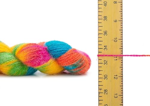 Image of Multicolor Wool Yarn Skein for Knitting Crochet & DIY Craft Projects Soft Wool Oon Hand Knitting Thread Variegated Color Yarn for Knitting (100 GMS)