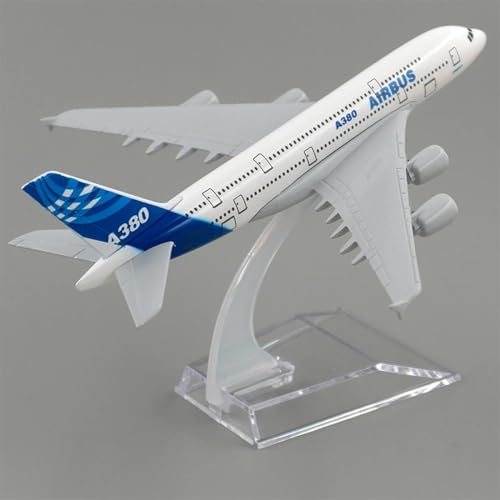 Modelo de avión Airbus A380 miniatura metálica para decoración de oficinas 5