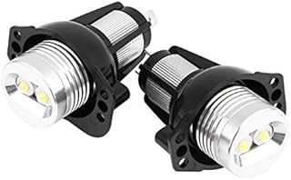 Qiilu Angle Eyes LED Light, 2 pcs 12W Car LED Angel Eyes Halo Ring Marker Light Fit for E90 E91 05-08 Auto Lamps