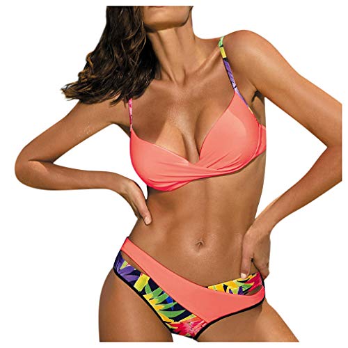 Freunde Shirt Patchwork-Badeanzug Frauen Bademode Badeanzug Bikini Set...