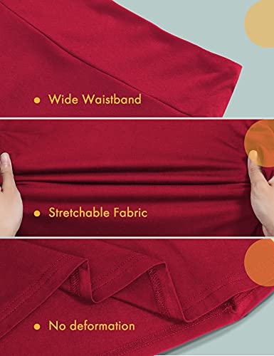 Gaziar Girls Maxi Skirts Long Uniform Skirts For Kids Casual Daily 5-14 Years Red #TOP2