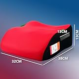 2er Set Kindersitzerhöhung ergonomisch Kinder 135-150 cm Sitzerhöhung Auto Sitz ECE R129 Bezug waschbar (Rot)