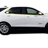 BOGAR TECH DESIGNS for Chevrolet Equinox 2018-2024 Side Window Chrome Delete – Precut Vinyl Trim Overlay, Gloss Black Blackout Appearance